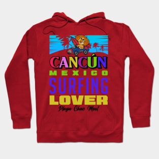 surf cancun chac mool beach Hoodie